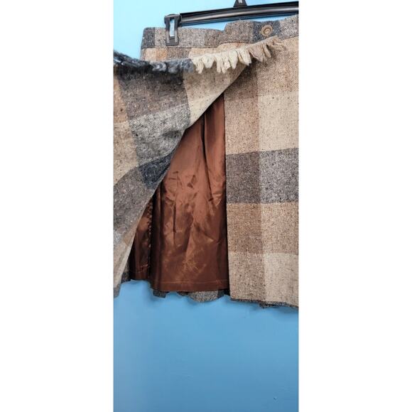 Vintage Women's Pamela B. Chromatic Fringe Skirt Lined Vtg Size 10 75% Wool - Picture 3 of 7